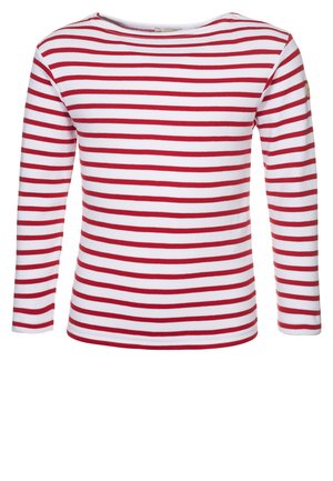 Armor lux LOCTUDY MARINIÈRE - T-shirt à manches longues - blanc/rouge