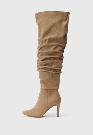 Bottes à talons hauts - taupe