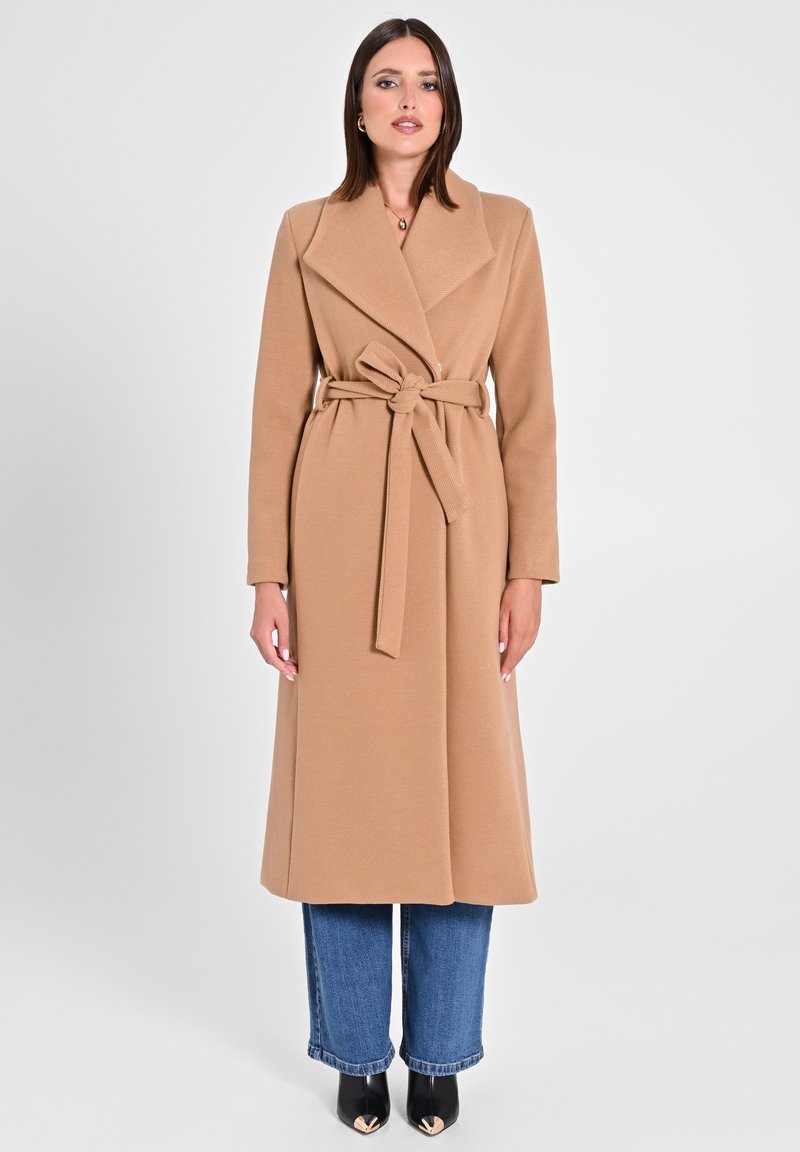 Manteau Vintage Duffer - Coupe Classique Beige, Taille M, Laine Et Soie, Occasion Très Bon état