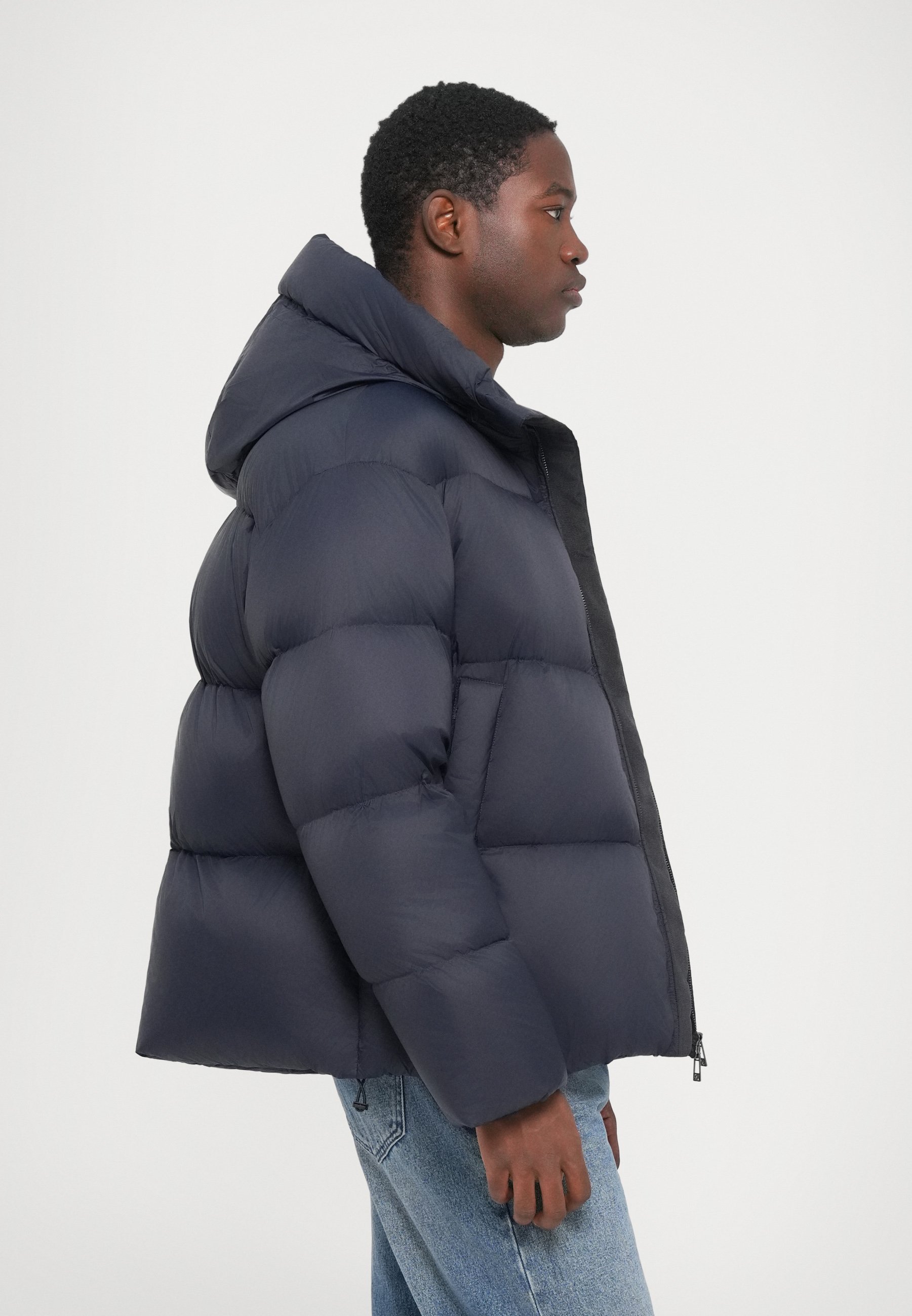 Armani Exchange JACKET - Down jacket - deep navy/dark blue