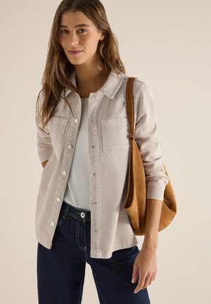 Cecil, OVERSHIRT - Veste en jean - grain beige