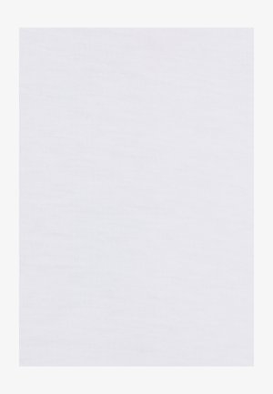 Tela de algodón blanca con una textura suave y un sutil patrón acanalado. Color uniforme sin patrones ni acentos visibles.