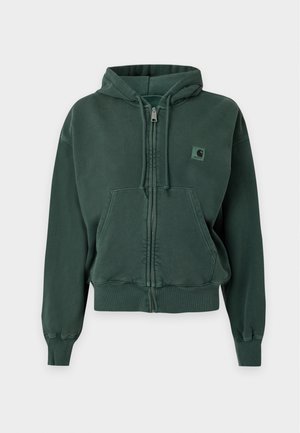 Carhartt WIP, HOODED NELSON - Суитшърт с цип - dark scarab
