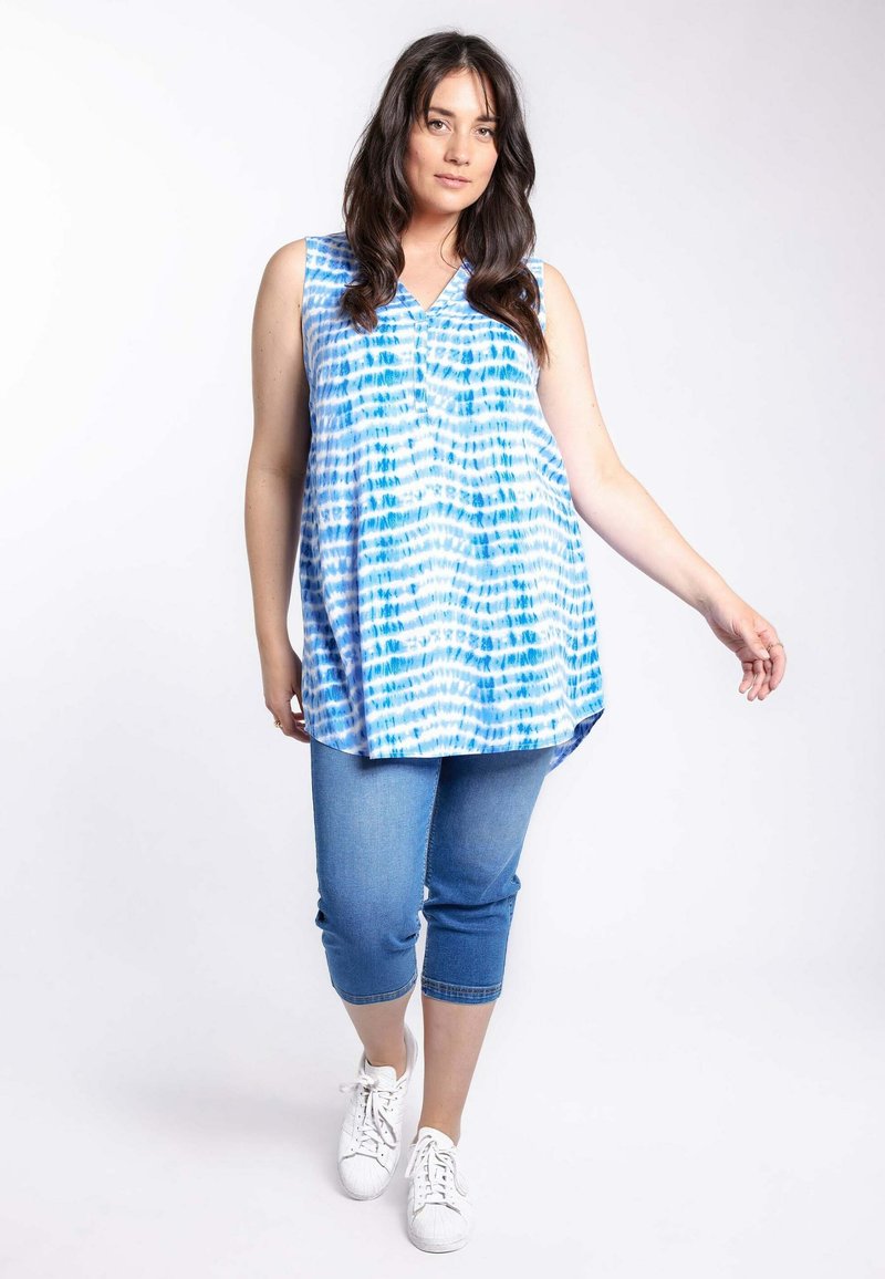 Damen T-Shirts | MS Mode Bluse multi aqua-blue/blau - LO63490 Damen T-Shirts | MS Mode Bluse multi aqua-blue/blau - LO63490