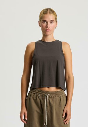 ALMUE LOOSE - Top - almost black