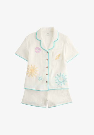 Marks & Spencer, EMBROIDERED SET - Nattøj sæt - ecru mix
