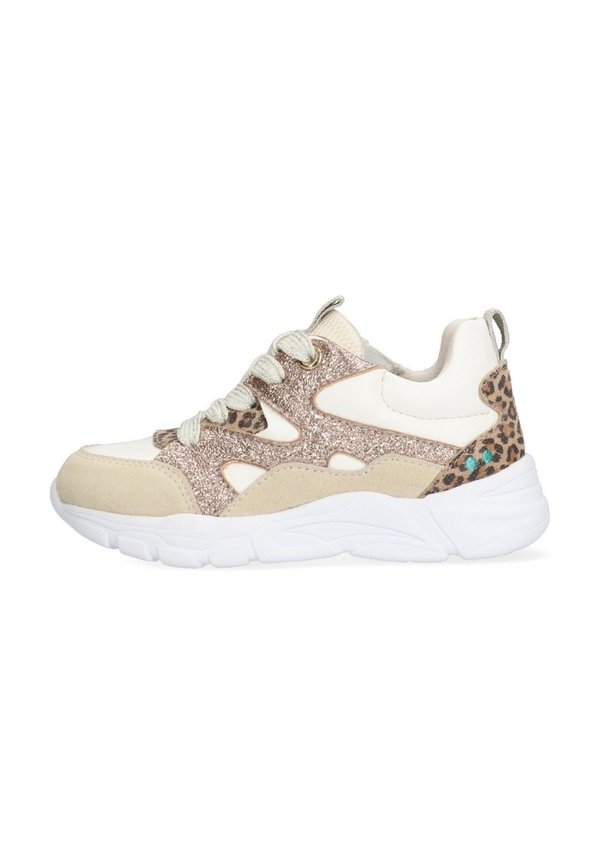 SANNE SPRING – Lauflernschuh – beige wit roze