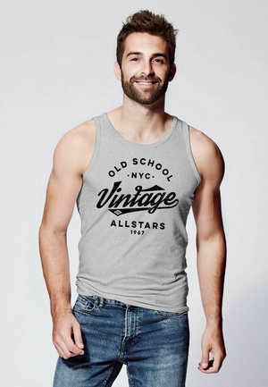 Neverless, COLLEGE STIL SCHRIFTZUG OLDSCHOOL VINTAGE ALLST - Top - grau