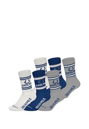 INDIANAPOLIS COLTS 6-PACK - Sokken - blu/wht/mgr