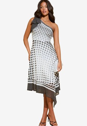 Lipsy BOW ASYMMETRICAL  - Nappali ruha - black/white