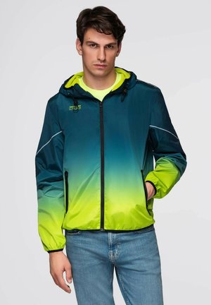 HOODED SPORTS C641 - Overgangsjakke - turquoise and lime