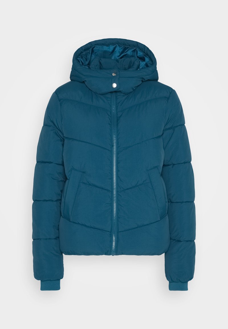 Pieces Winterjas blauw Pieces Winterjas blauw