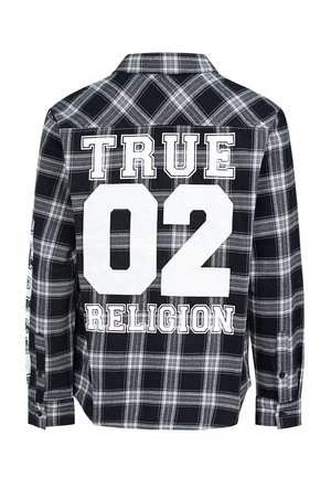 True Religion, TRUE RELIGION FLANNELL HEMD - Hemd - black-charcoal