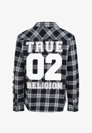 True Religion, TRUE RELIGION FLANNELL HEMD - Overhemd - black-charcoal