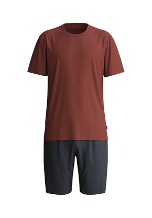 Calida, RELAX ESSENTIALS KURZ-PYJAMA SET - Pigiama - brick red