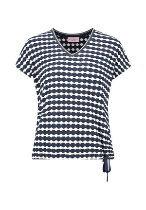Betty Barclay, BETTY BARCLAY MIT TUNNELZUG CASUAL-SHIRT - T-Shirt print - dunkelblau weiß
