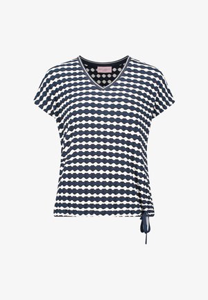 Betty Barclay, BETTY BARCLAY MIT TUNNELZUG CASUAL-SHIRT - T-Shirt print - dunkelblau weiß