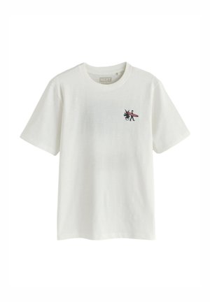 Next, RELAXED FIT - GRAPHIC PRINT SLUB T-SHIRT  . - T-shirt print - white beach graphic