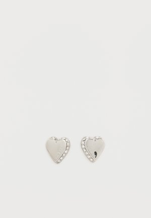 HEART STUDS - Orecchini - silver-coloured