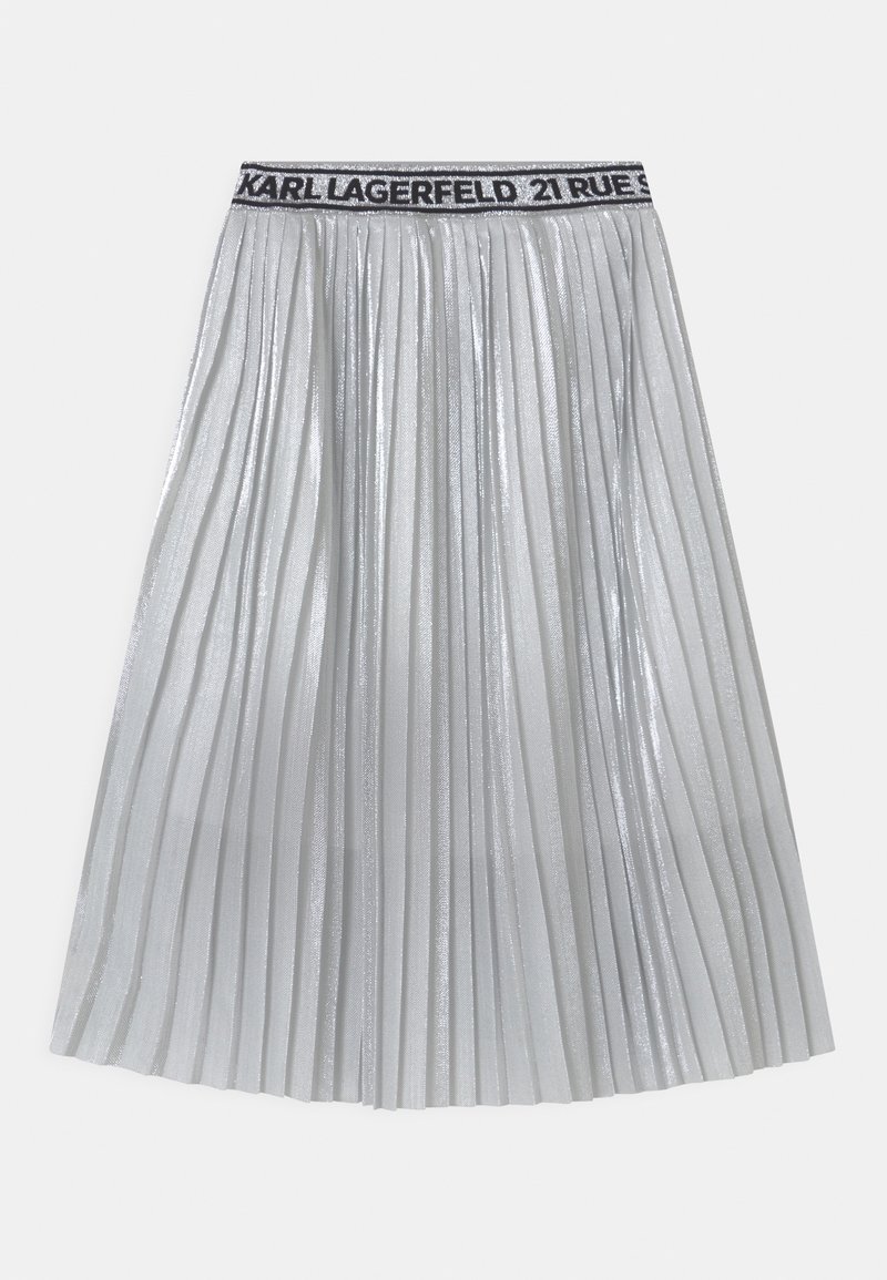 KARL LAGERFELD KIDS Gonna a campana - silver-coloured