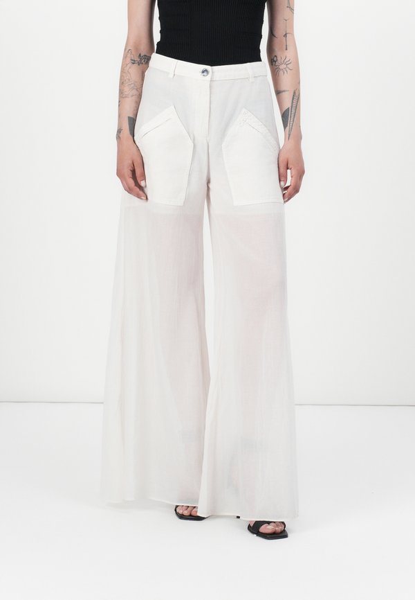 DONALD PANTALONE  - Stoffhose - bianco cigno