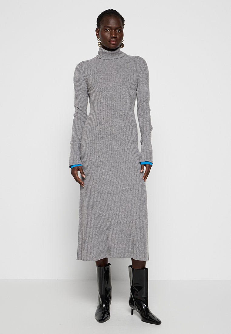 pinko Gebreide jurk grijs pinko Gebreide jurk grijs