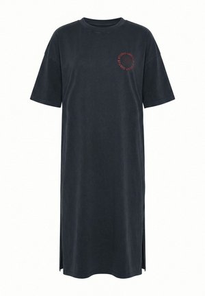 Studio Untold, MIDI-JERSEYKLEID, A-LINIE, APPLIKATION, HALBARM - Robe t-shirt - mottled anthracite