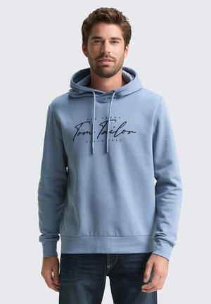 MIT LOGO-PRINT - Felpa - faded denim blue