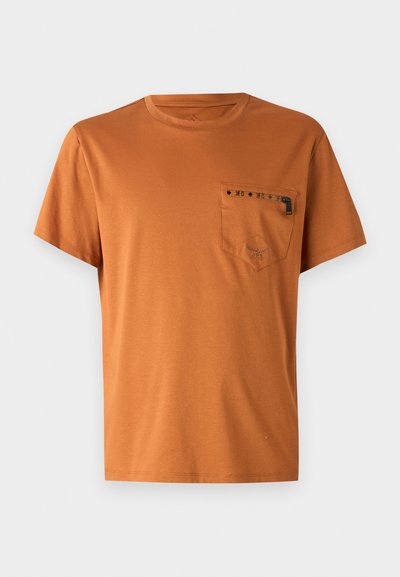 MCM ZIP INTERLOCK  - T-shirts basic - cognac