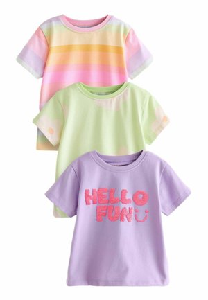 Next T-SHIRTS 3 PACK.  - REGULAR FIT fioletowy