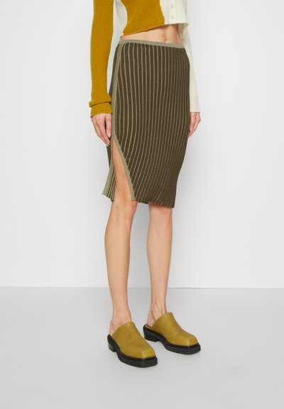 ECKHAUS LATTA FLUTED SKIRT - Puzdrová sukňa - lichen