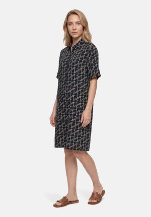 Betty Barclay, BETTY BARCLAY MIT AUFDRUCK HEMDBLUSENKLEID - Robe chemise - dark blue brown