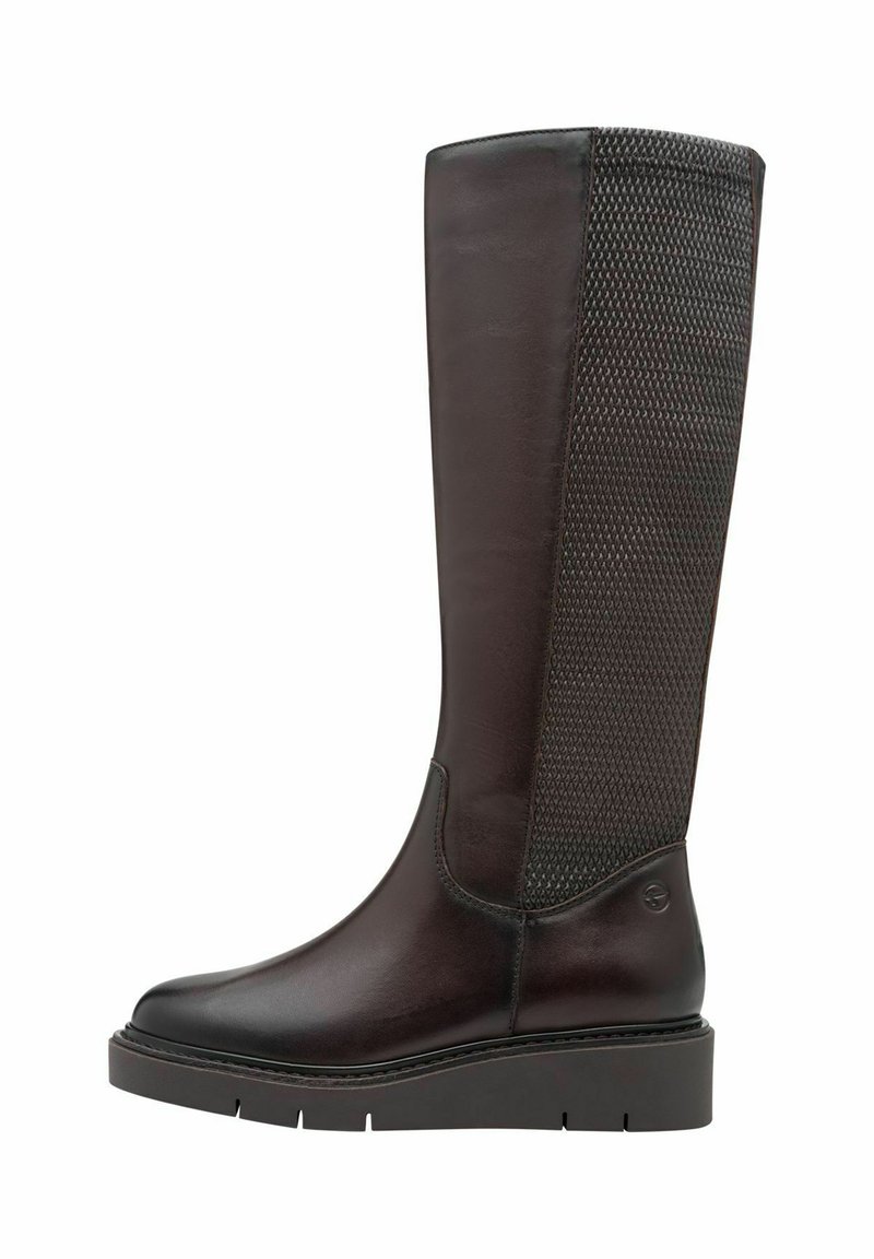 Tamaris Laarzen met sleehak - mocca nappa