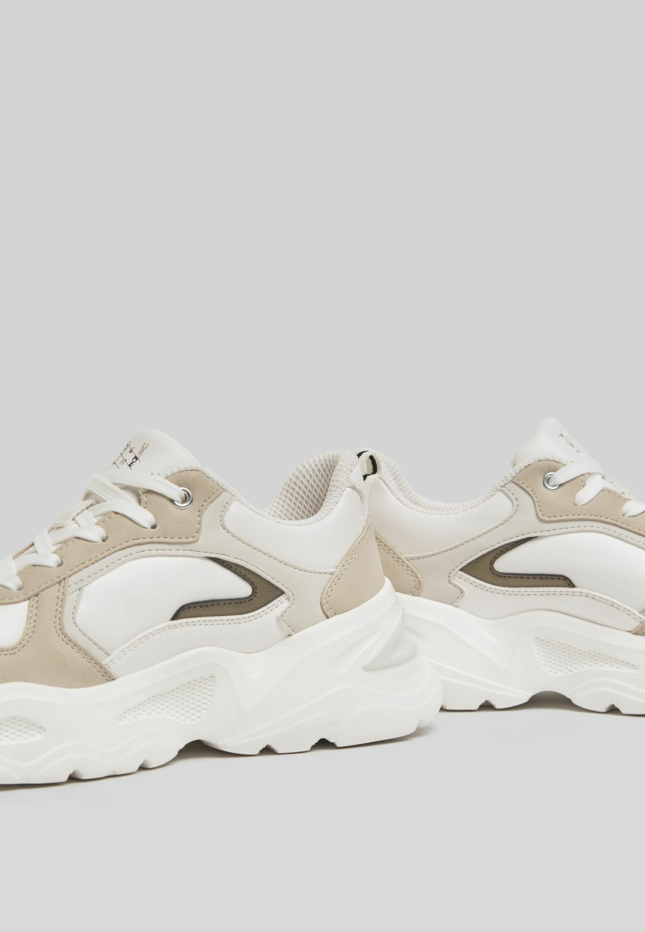 Bershka Sneakers laag - multi-coloured/crème - Zalando.nl
