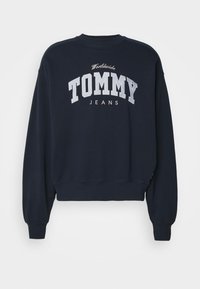 BOXY VARSITY CREW UNISEX - Bluză de molton - dark night navy