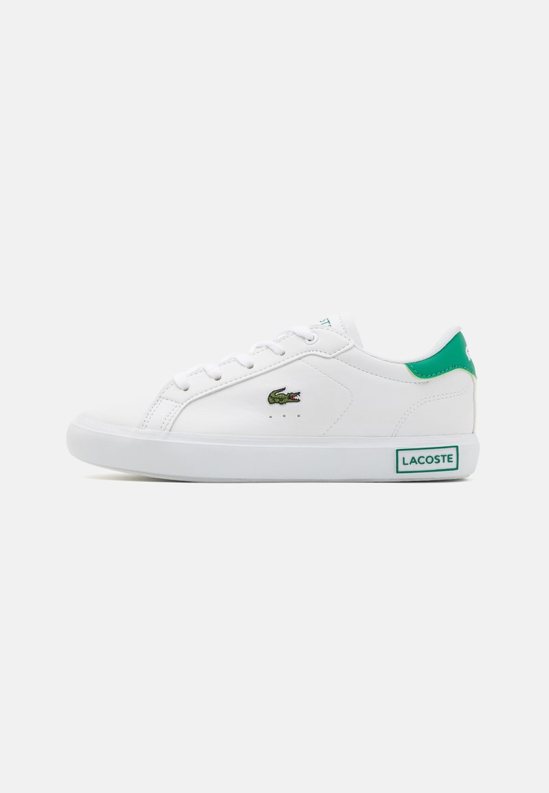 Lacoste POWERCOURT CHILDREN UNISEX - Tossud - white/green