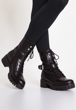 Zign Cowboy- / bikerstøvlette - black