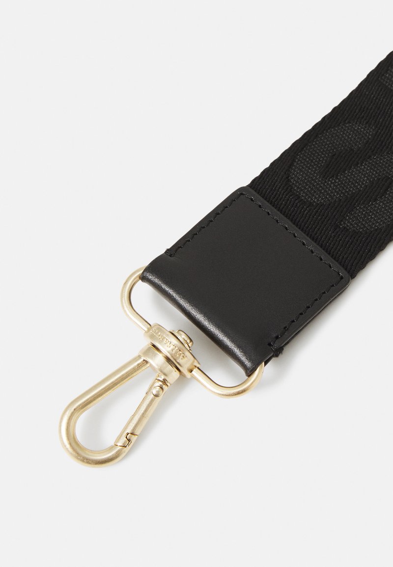 ALLSAINTS Webbing Bag Strap with Gold Hardware Allsaints Leather Ares Shoulder Bag - Black | Editorialist main image 2