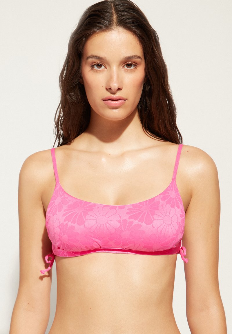 Calzedonia ANTIBES BikiniTop bright pink flowers/pink Zalando.ch