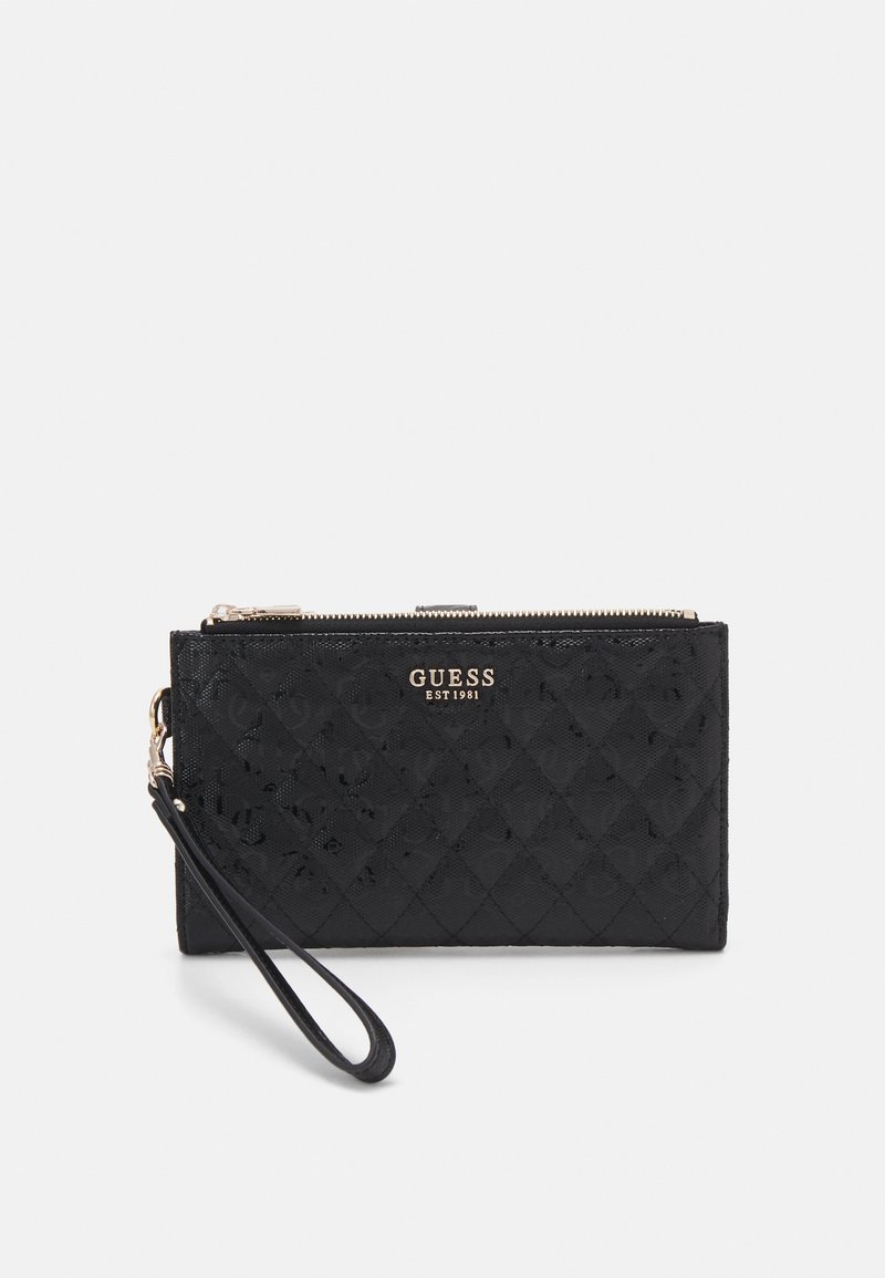 Guess YARMILLA SLG DBL ZIP ORGANIZER - Denarnica - black