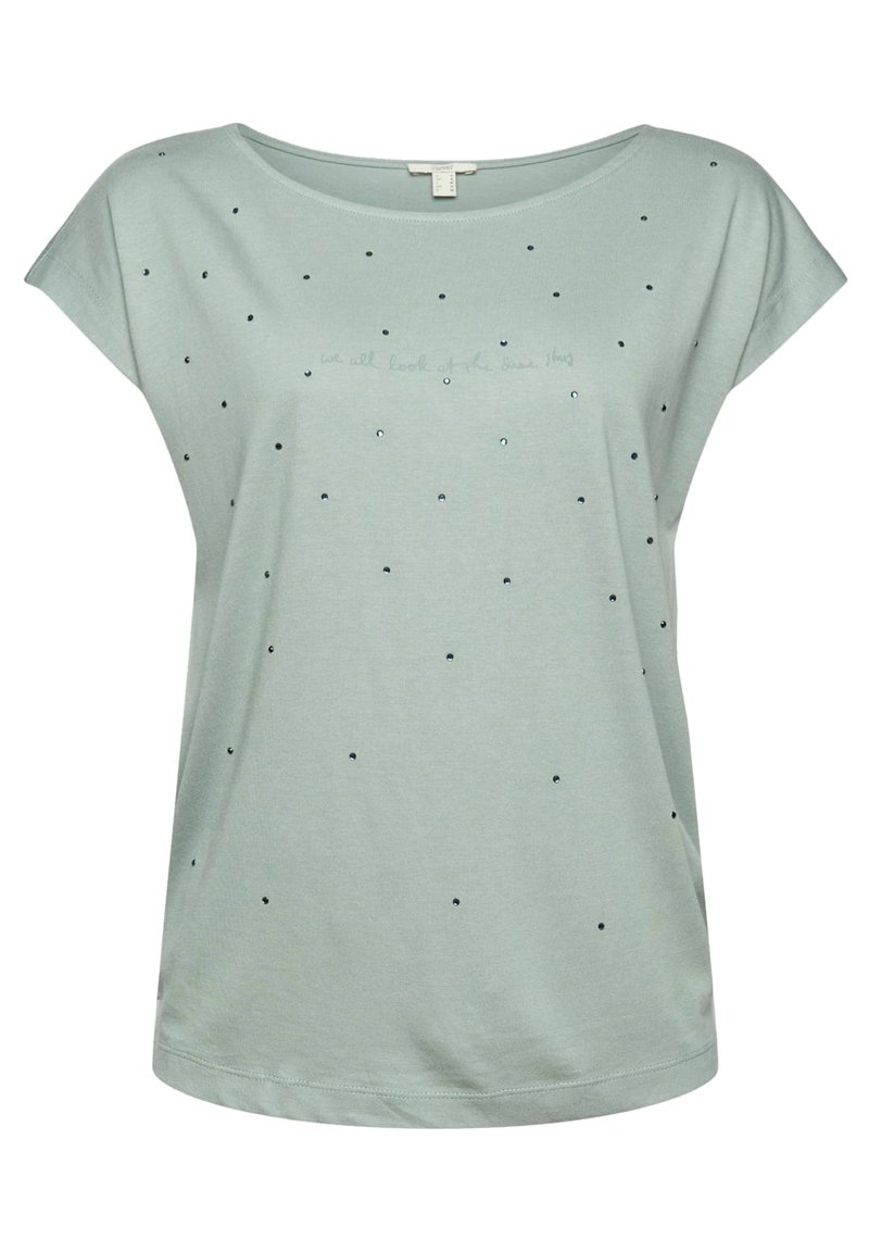 Damen Kleider | Esprit T-Shirt print dusty green/grün - KE27556 Damen Kleider | Esprit T-Shirt print dusty green/grün - KE27556