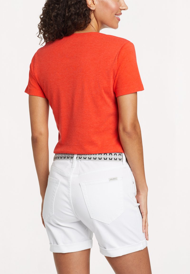 Damen Sportbekleidung | Eddie Bauer FAVORITE KURZARM MIT V-AUSSCHNITT T-Shirt basic flamme/hellgelb-meliert - RB02293 Damen Sportbekleidung | Eddie Bauer FAVORITE KURZARM MIT V-AUSSCHNITT T-Shirt basic flamme/hellgelb-meliert - RB02293