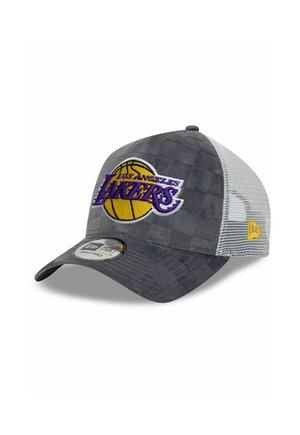 New Era, AFRAME TRUCKER   CHECK LOS ANGELES LAKERS - Cap - grey