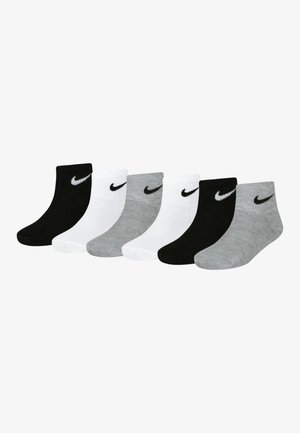QUARTER UNISEX 6 PACK  - Ponožky - white/dark gray heather