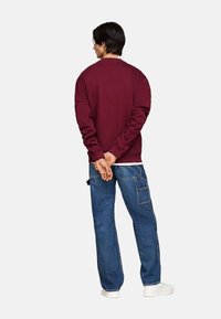 Tommy Jeans REG BADGE CRE EXT - Sudadera - deep rouge