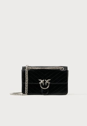 LOVE ONE MINI - Sac bandoulière - nero limousine/matte silver-coloured
