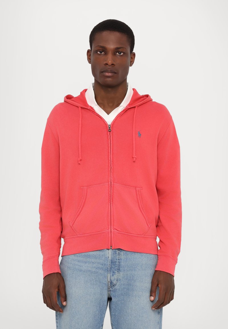 Polo Ralph Lauren - SPA TERRY FULL ZIP HOODIE - Sweat zippé - spring red, Agrandir