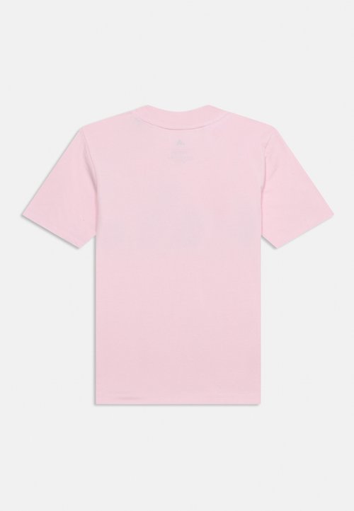 adidas JUNIOR BLOCK TEE UNISEX - Sports T-shirt - clear pink/solid grey — foto 2