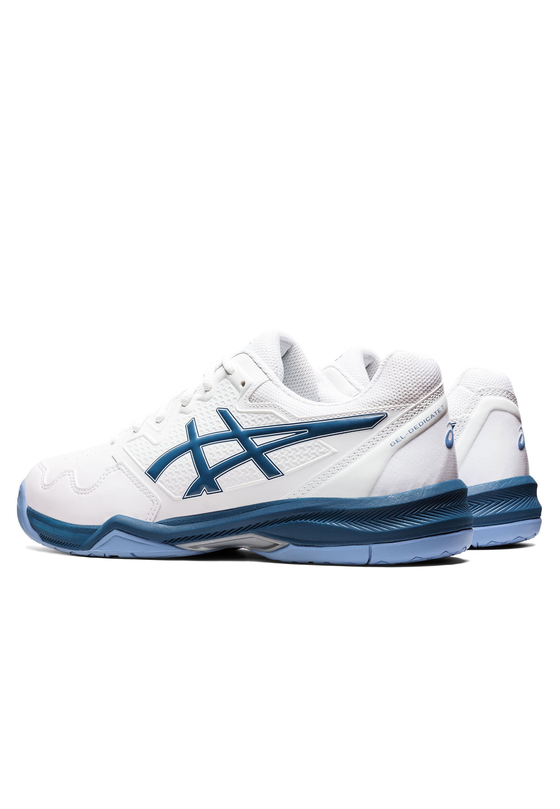 ASICS GEL-DEDICATE 7 - Zapatillas de tenis para todas las superficies -  white light indigo/blanco - Zalando.es