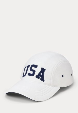 Polo Ralph Lauren OLYMPICS FLAG FLEECE CAP - Caps - ceramic white